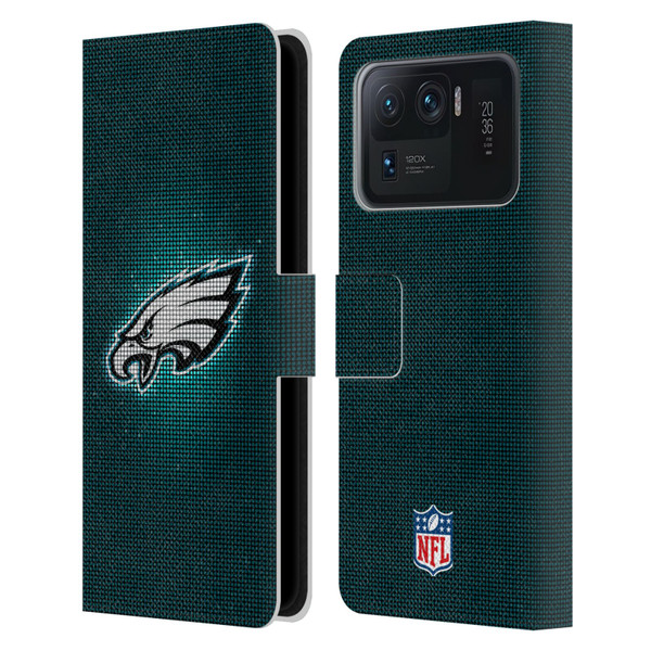 NFL Philadelphia Eagles Artwork LED Leather Book Wallet Case Cover For Xiaomi Mi 11 Ultra