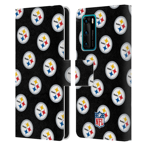 NFL Pittsburgh Steelers Artwork Patterns Leather Book Wallet Case Cover For Huawei P40 5G