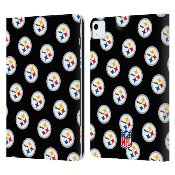NFL Pittsburgh Steelers Artwork Patterns Leather Book Wallet Case Cover For Apple iPad Air 2020 / 2022