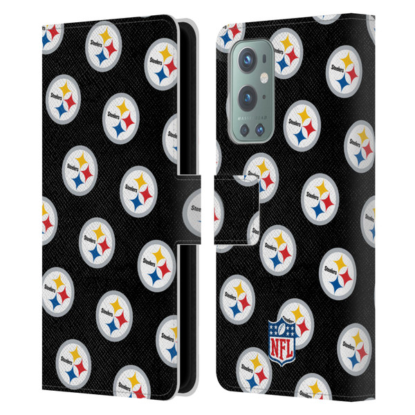 NFL Pittsburgh Steelers Artwork Patterns Leather Book Wallet Case Cover For OnePlus 9