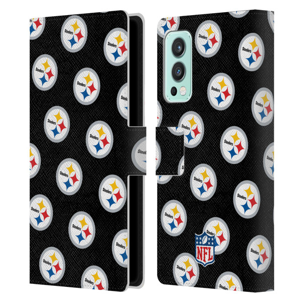NFL Pittsburgh Steelers Artwork Patterns Leather Book Wallet Case Cover For OnePlus Nord 2 5G