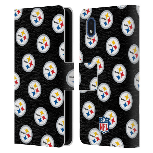 NFL Pittsburgh Steelers Artwork Patterns Leather Book Wallet Case Cover For Samsung Galaxy A01 Core (2020)