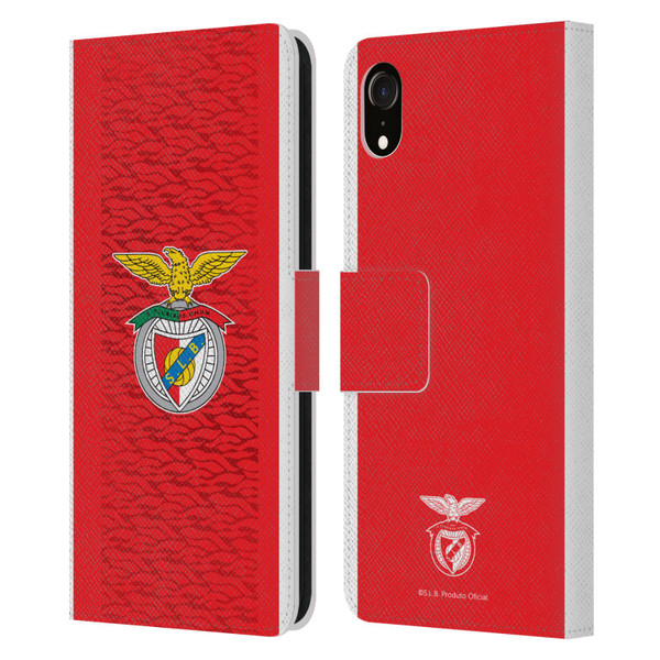 S.L. Benfica 2021/22 Crest Kit Home Leather Book Wallet Case Cover For Apple iPhone XR