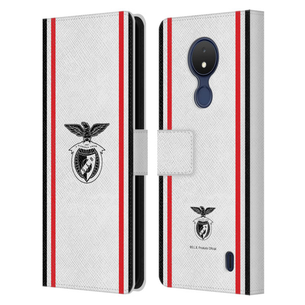 S.L. Benfica 2021/22 Crest Kit Away Leather Book Wallet Case Cover For Nokia C21