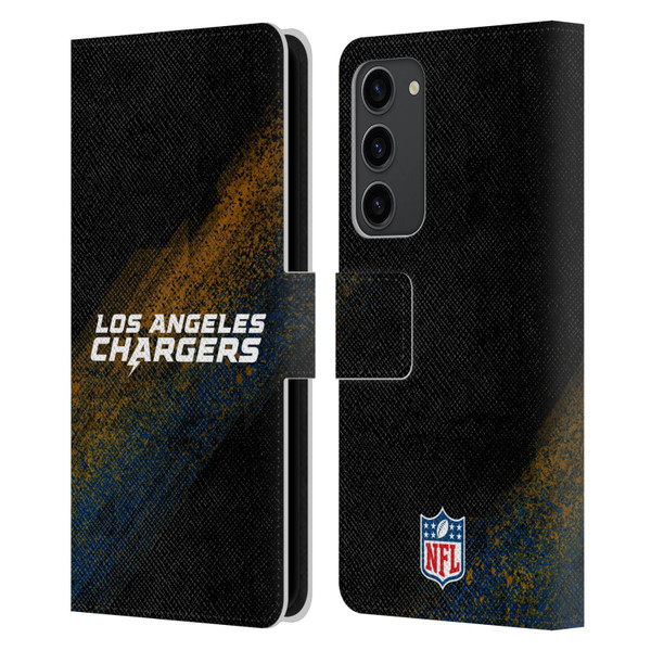 NFL Los Angeles Chargers Logo Blur Leather Book Wallet Case Cover For Samsung Galaxy S23+ 5G