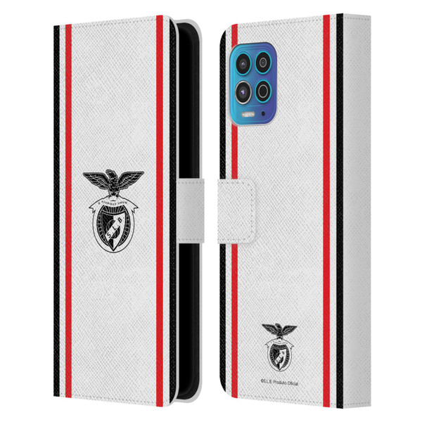 S.L. Benfica 2021/22 Crest Kit Away Leather Book Wallet Case Cover For Motorola Moto G100