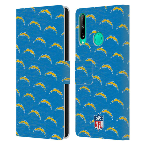 NFL Los Angeles Chargers Artwork Patterns Leather Book Wallet Case Cover For Huawei P40 lite E
