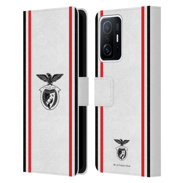 S.L. Benfica 2021/22 Crest Kit Away Leather Book Wallet Case Cover For Xiaomi 11T / 11T Pro