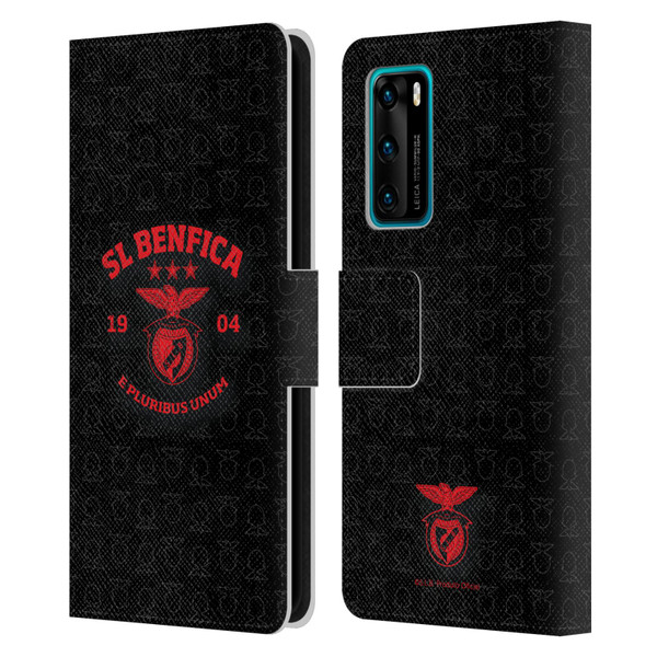 S.L. Benfica 2021/22 Crest E Pluribus Unum Leather Book Wallet Case Cover For Huawei P40 5G