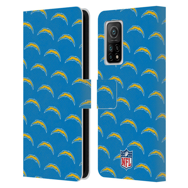 NFL Los Angeles Chargers Artwork Patterns Leather Book Wallet Case Cover For Xiaomi Mi 10T 5G