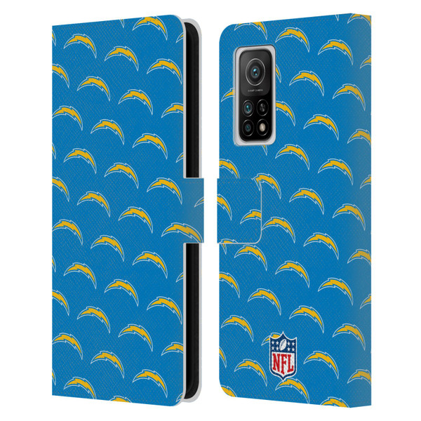 NFL Los Angeles Chargers Artwork Patterns Leather Book Wallet Case Cover For Xiaomi Mi 10T 5G