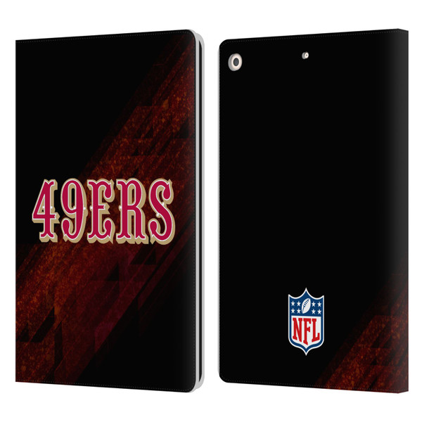 NFL San Francisco 49Ers Logo Blur Leather Book Wallet Case Cover For Apple iPad 10.2 2019/2020/2021