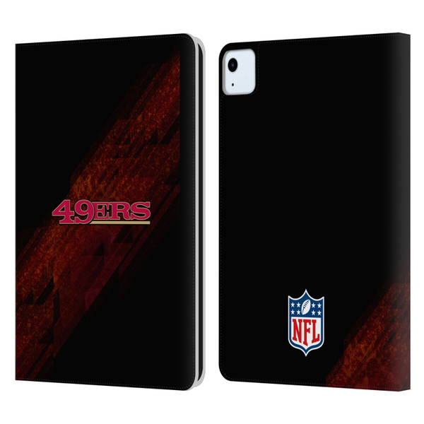 NFL San Francisco 49Ers Logo Blur Leather Book Wallet Case Cover For Apple iPad Air 2020 / 2022