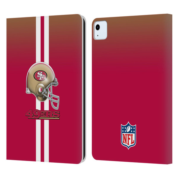 NFL San Francisco 49Ers Logo Helmet Leather Book Wallet Case Cover For Apple iPad Air 2020 / 2022