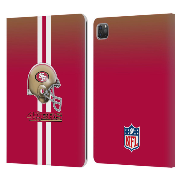NFL San Francisco 49Ers Logo Helmet Leather Book Wallet Case Cover For Apple iPad Pro 11 2020 / 2021 / 2022