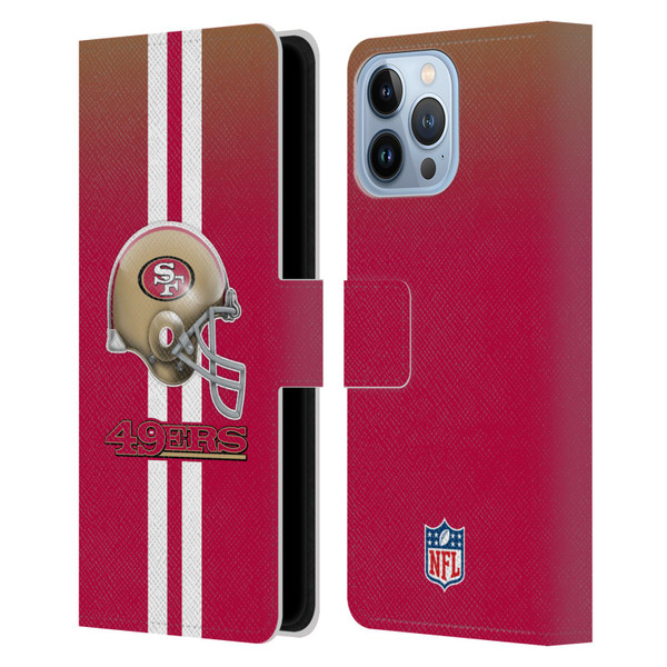 NFL San Francisco 49Ers Logo Helmet Leather Book Wallet Case Cover For Apple iPhone 13 Pro Max