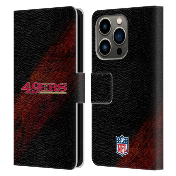 NFL San Francisco 49Ers Logo Blur Leather Book Wallet Case Cover For Apple iPhone 14 Pro