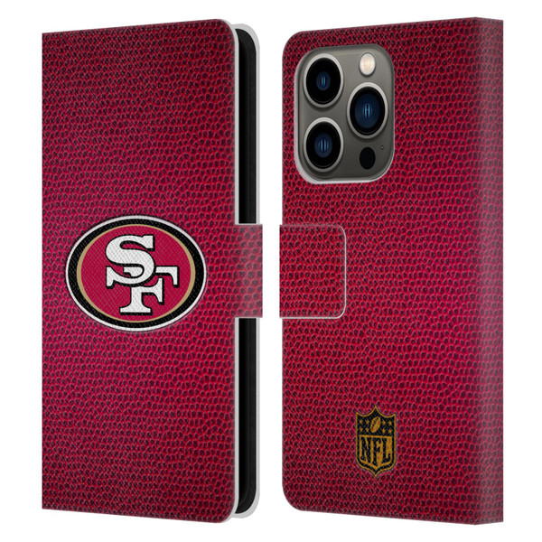 NFL San Francisco 49Ers Logo Football Leather Book Wallet Case Cover For Apple iPhone 14 Pro