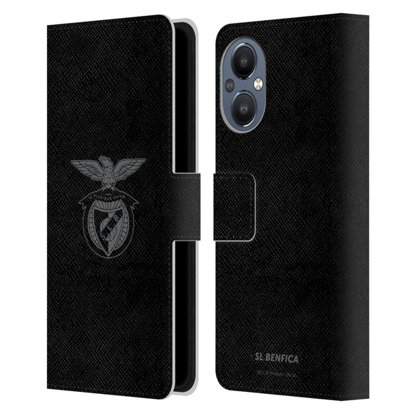 S.L. Benfica 2021/22 Crest Black Leather Book Wallet Case Cover For OnePlus Nord N20 5G