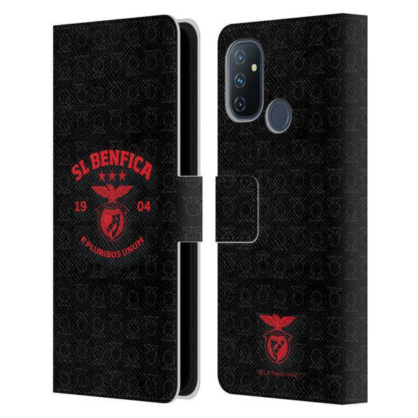 S.L. Benfica 2021/22 Crest E Pluribus Unum Leather Book Wallet Case Cover For OnePlus Nord N100