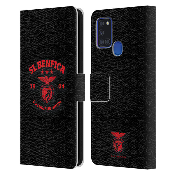 S.L. Benfica 2021/22 Crest E Pluribus Unum Leather Book Wallet Case Cover For Samsung Galaxy A21s (2020)