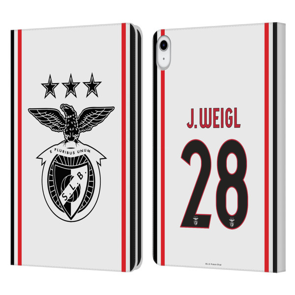 S.L. Benfica 2021/22 Players Away Kit Julian Weigl Leather Book Wallet Case Cover For Apple iPad 10.9 (2022)