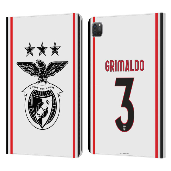 S.L. Benfica 2021/22 Players Away Kit Álex Grimaldo Leather Book Wallet Case Cover For Apple iPad Pro 11 2020 / 2021 / 2022