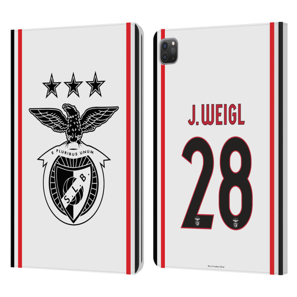 S.L. Benfica 2021/22 Players Away Kit Julian Weigl Leather Book Wallet Case Cover For Apple iPad Pro 11 2020 / 2021 / 2022