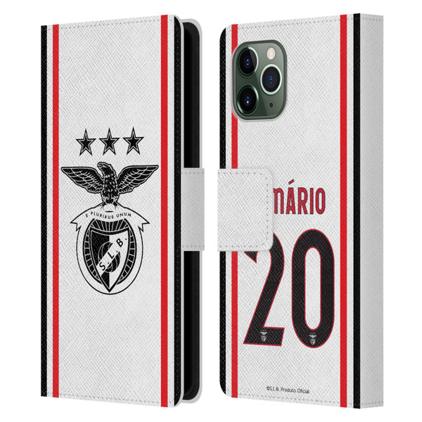 S.L. Benfica 2021/22 Players Away Kit João Mário Leather Book Wallet Case Cover For Apple iPhone 11 Pro