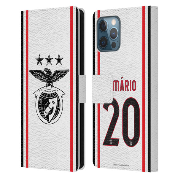 S.L. Benfica 2021/22 Players Away Kit João Mário Leather Book Wallet Case Cover For Apple iPhone 12 Pro Max