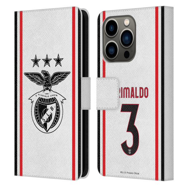 S.L. Benfica 2021/22 Players Away Kit Álex Grimaldo Leather Book Wallet Case Cover For Apple iPhone 14 Pro