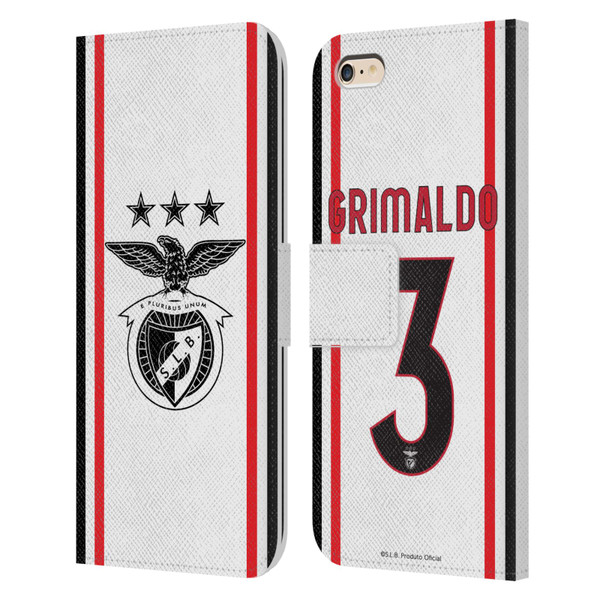 S.L. Benfica 2021/22 Players Away Kit Álex Grimaldo Leather Book Wallet Case Cover For Apple iPhone 6 Plus / iPhone 6s Plus