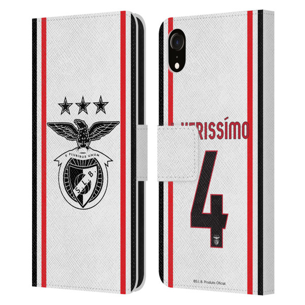 S.L. Benfica 2021/22 Players Away Kit Lucas Veríssimo Leather Book Wallet Case Cover For Apple iPhone XR