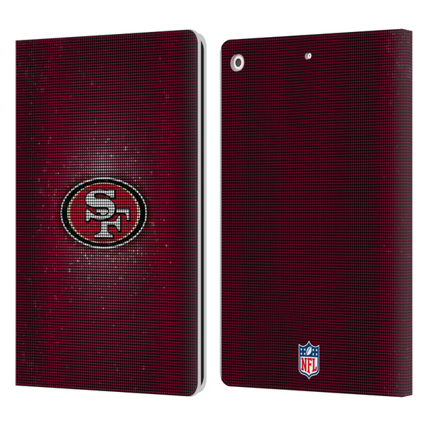 NFL San Francisco 49ers Artwork LED Leather Book Wallet Case Cover For Apple iPad 10.2 2019/2020/2021