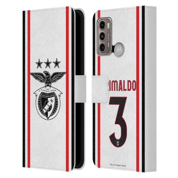 S.L. Benfica 2021/22 Players Away Kit Álex Grimaldo Leather Book Wallet Case Cover For Motorola Moto G60 / Moto G40 Fusion