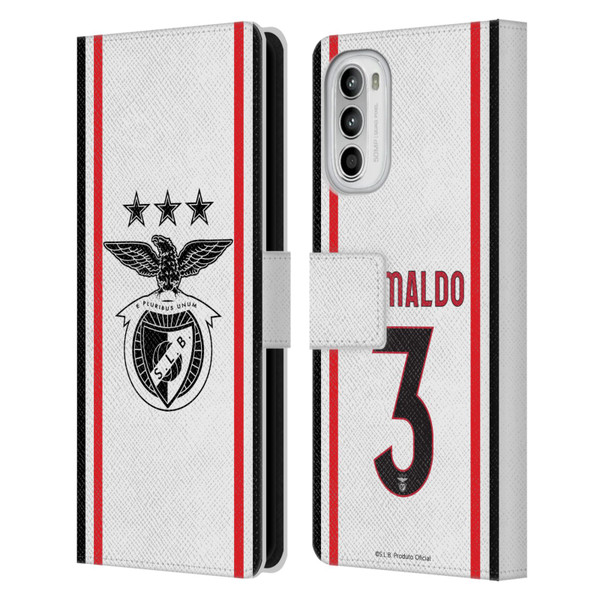 S.L. Benfica 2021/22 Players Away Kit Álex Grimaldo Leather Book Wallet Case Cover For Motorola Moto G52