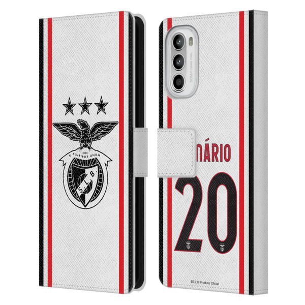 S.L. Benfica 2021/22 Players Away Kit João Mário Leather Book Wallet Case Cover For Motorola Moto G52