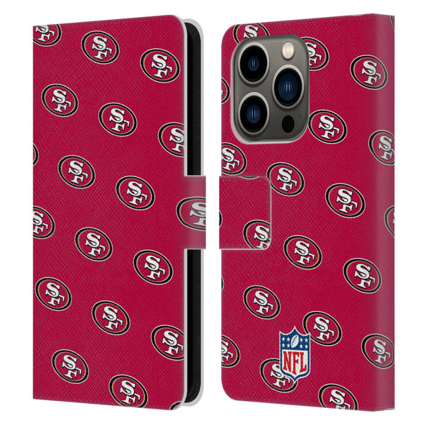NFL San Francisco 49ers Artwork Patterns Leather Book Wallet Case Cover For Apple iPhone 14 Pro