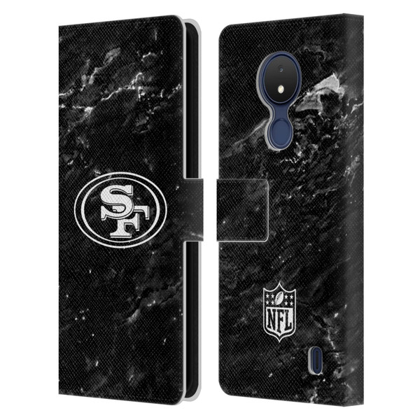 NFL San Francisco 49ers Artwork Marble Leather Book Wallet Case Cover For Nokia C21
