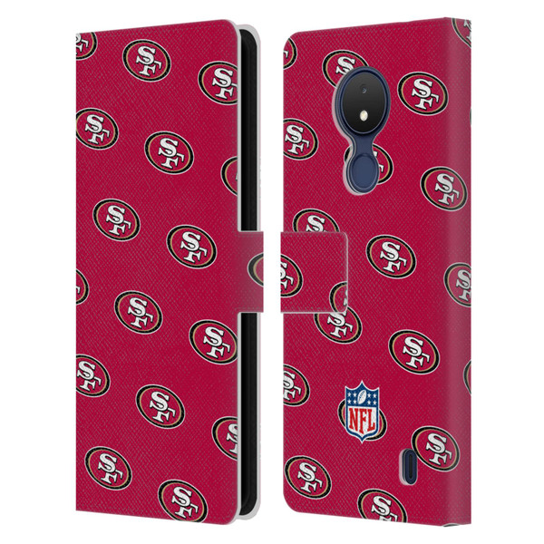 NFL San Francisco 49ers Artwork Patterns Leather Book Wallet Case Cover For Nokia C21