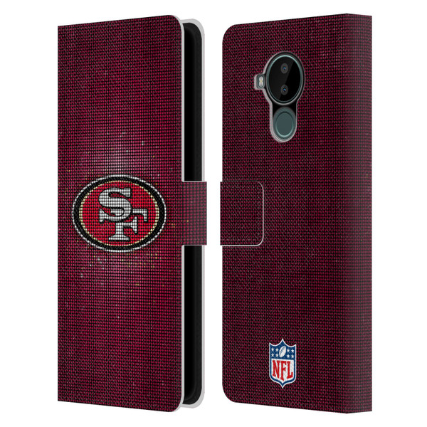 NFL San Francisco 49ers Artwork LED Leather Book Wallet Case Cover For Nokia C30