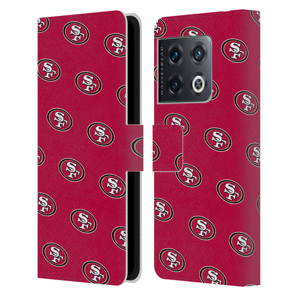 NFL San Francisco 49ers Artwork Patterns Leather Book Wallet Case Cover For OnePlus 10 Pro