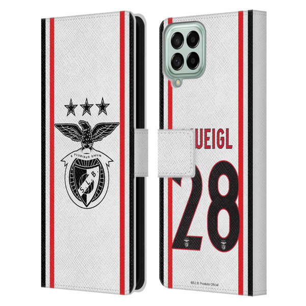 S.L. Benfica 2021/22 Players Away Kit Julian Weigl Leather Book Wallet Case Cover For Samsung Galaxy M33 (2022)