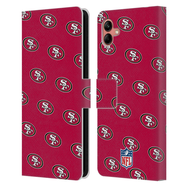 NFL San Francisco 49ers Artwork Patterns Leather Book Wallet Case Cover For Samsung Galaxy A04 (2022)