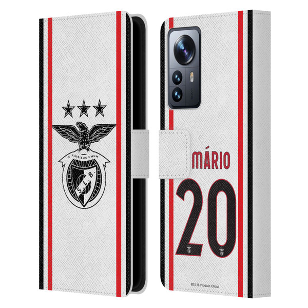 S.L. Benfica 2021/22 Players Away Kit João Mário Leather Book Wallet Case Cover For Xiaomi 12 Pro