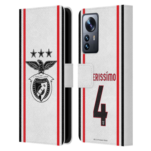 S.L. Benfica 2021/22 Players Away Kit Lucas Veríssimo Leather Book Wallet Case Cover For Xiaomi 12 Pro