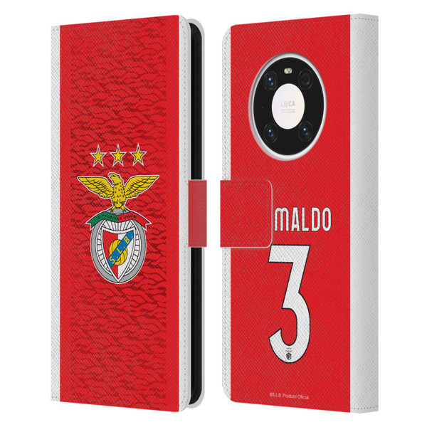 S.L. Benfica 2021/22 Players Home Kit Álex Grimaldo Leather Book Wallet Case Cover For Huawei Mate 40 Pro 5G