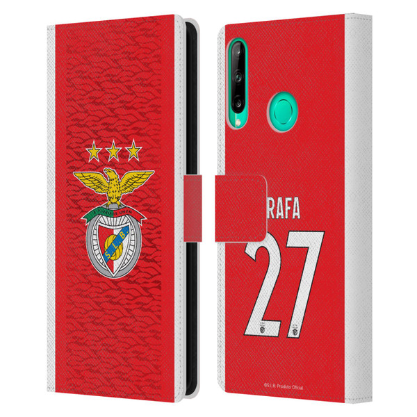 S.L. Benfica 2021/22 Players Home Kit Rafa Silva Leather Book Wallet Case Cover For Huawei P40 lite E