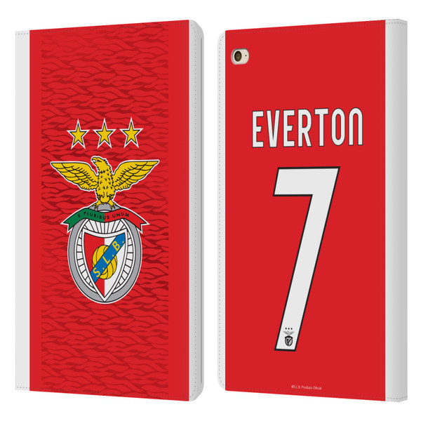 S.L. Benfica 2021/22 Players Home Kit Everton Soares Leather Book Wallet Case Cover For Apple iPad mini 4