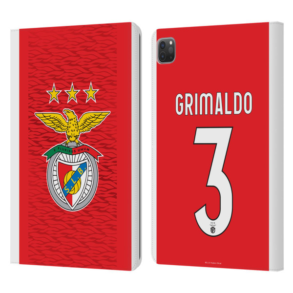 S.L. Benfica 2021/22 Players Home Kit Álex Grimaldo Leather Book Wallet Case Cover For Apple iPad Pro 11 2020 / 2021 / 2022